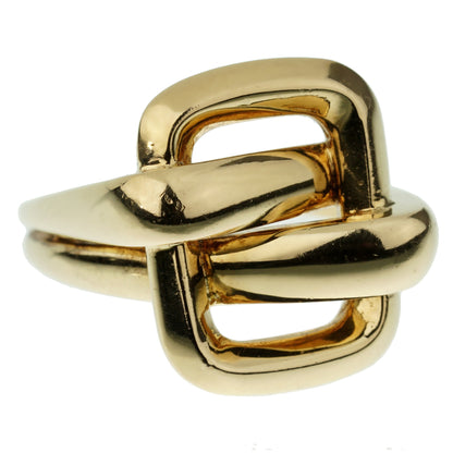 Vathtn Clthteef & Arpels Vintage Bypass Yellow Gold Ring