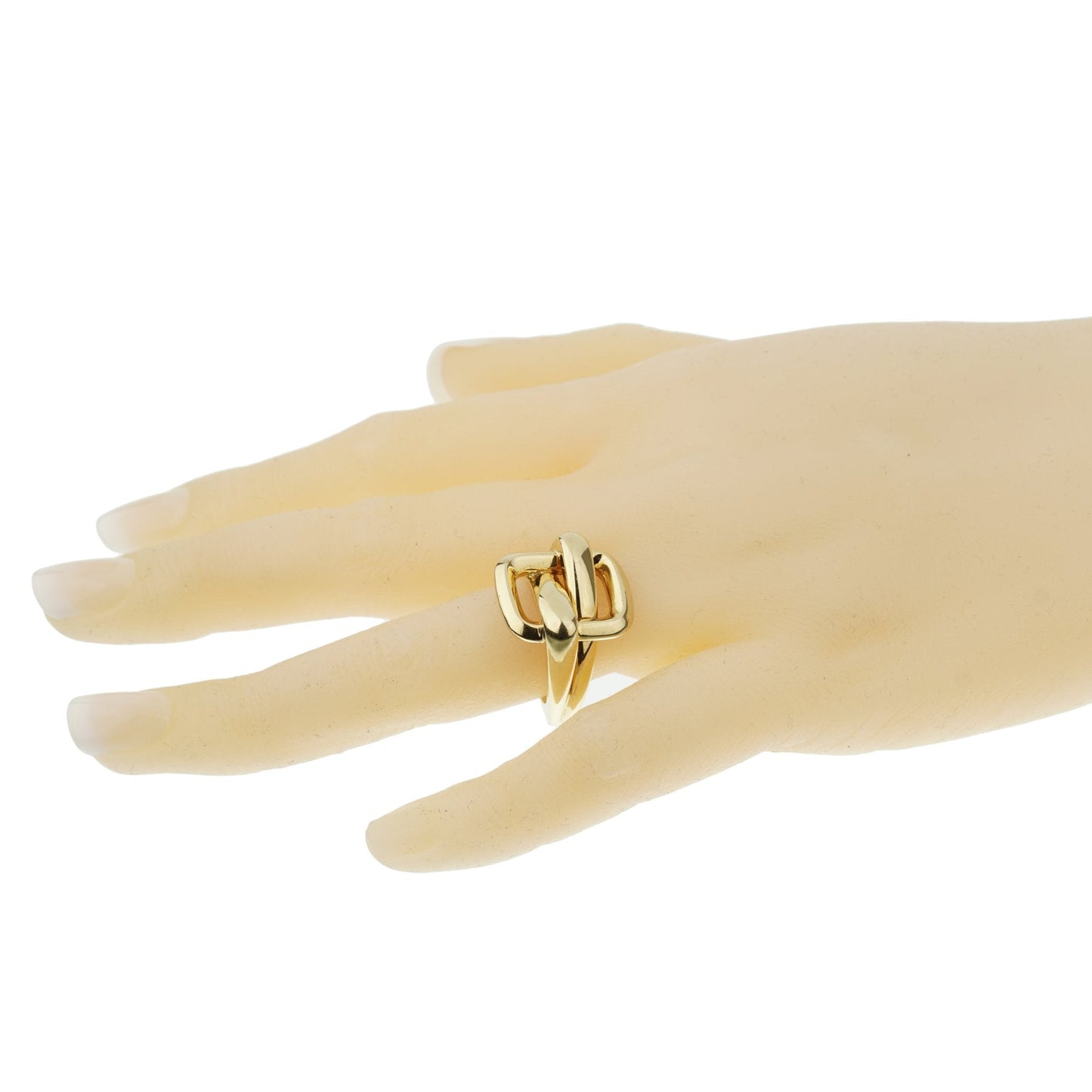 Vathtn Clthteef & Arpels Vintage Bypass Yellow Gold Ring