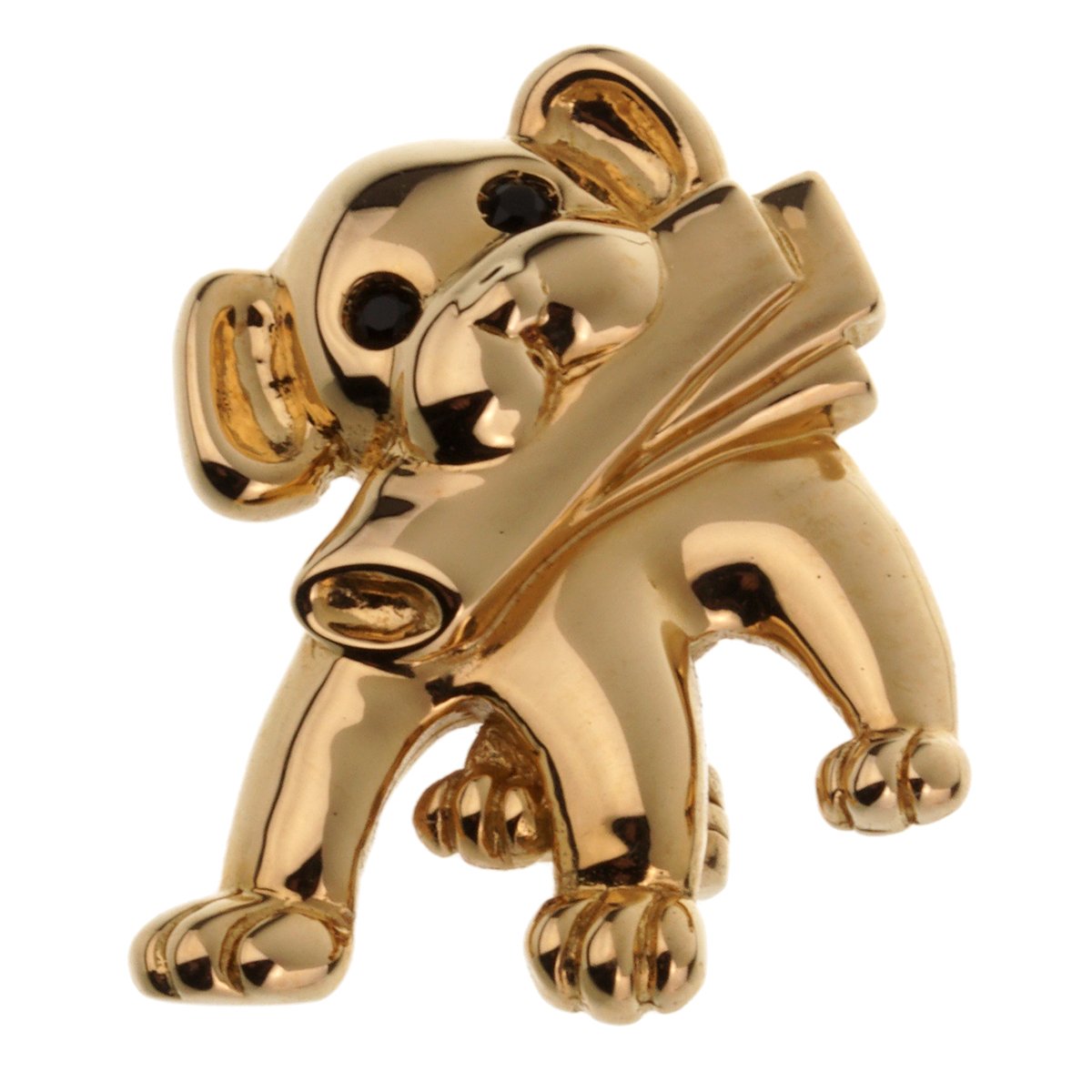 Vathtn Clthteef & Arpels Vintage Dog Yellow Gold Brooch