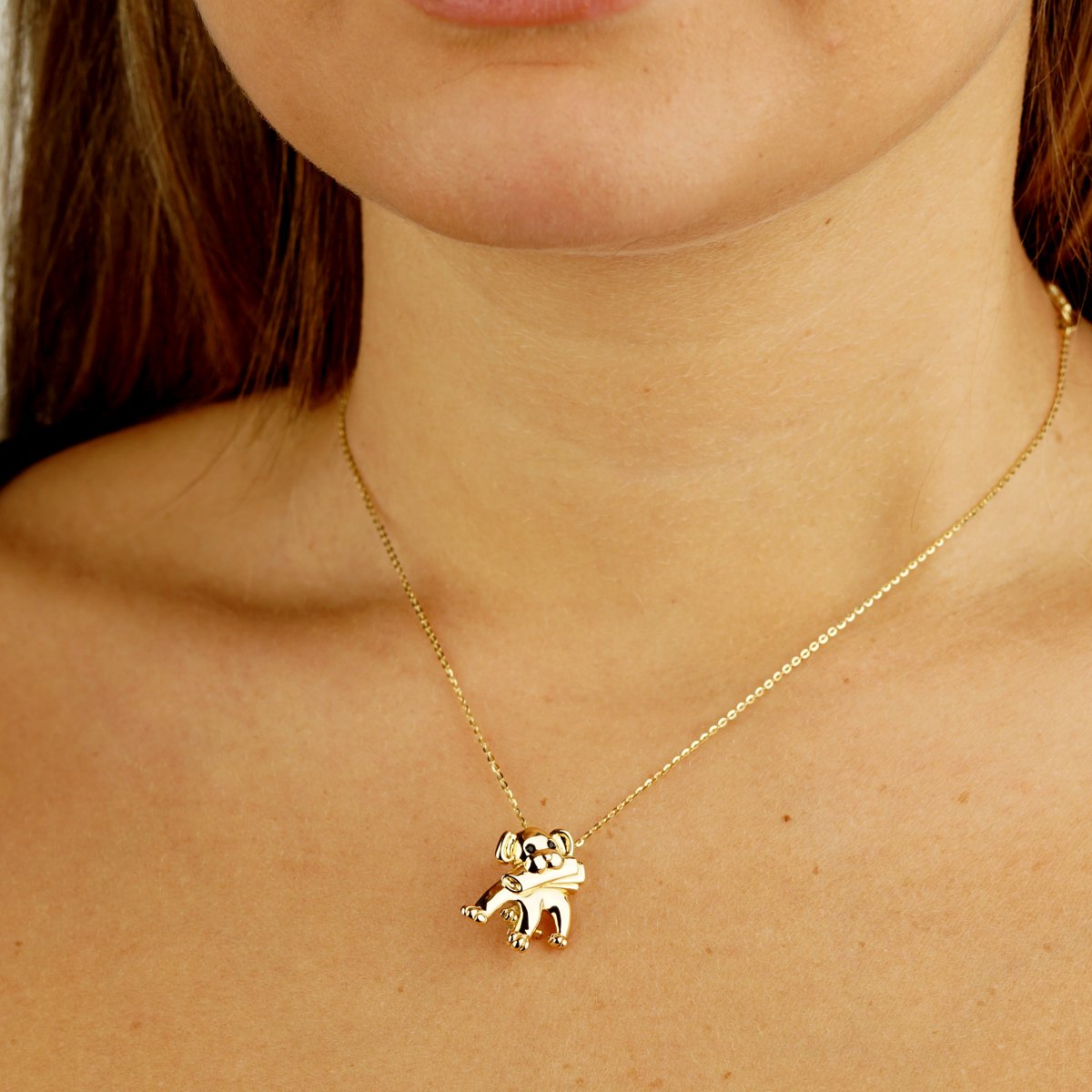 Vathtn Clthteef & Arpels Vintage Dog Yellow Gold Brooch