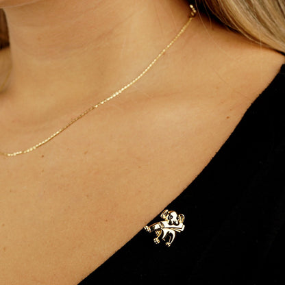 Vathtn Clthteef & Arpels Vintage Dog Yellow Gold Brooch