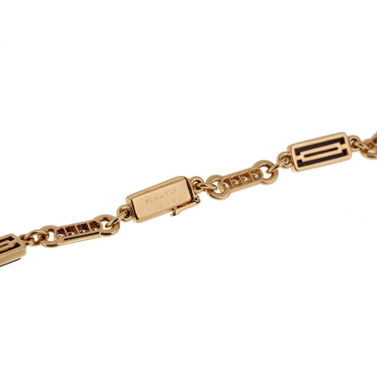 Vathtn Clthteef & Arpels Vintage Onyx Diamond Choker Gold Necklace