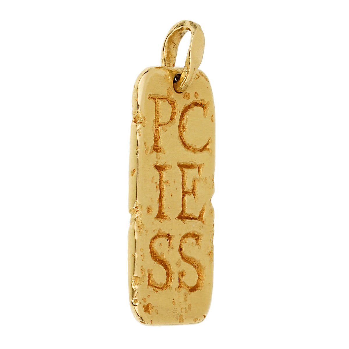 Vathtn Clthteef Arpels Vintage Pisces Yellow Gold Pendant Necklace