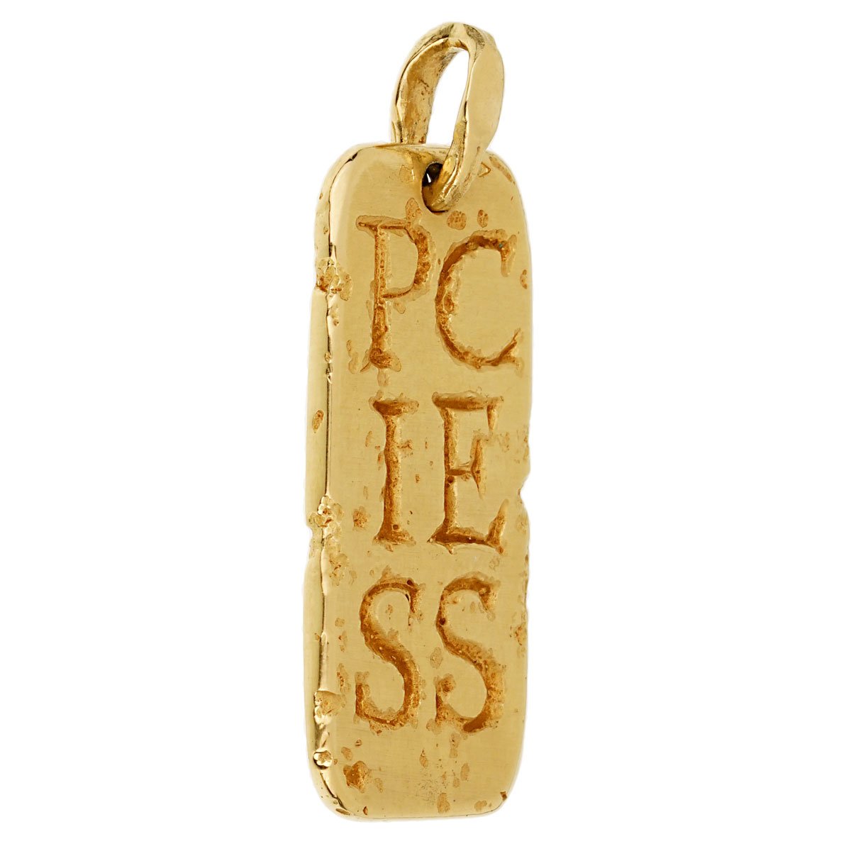 Vathtn Clthteef Arpels Vintage Pisces Yellow Gold Pendant Necklace