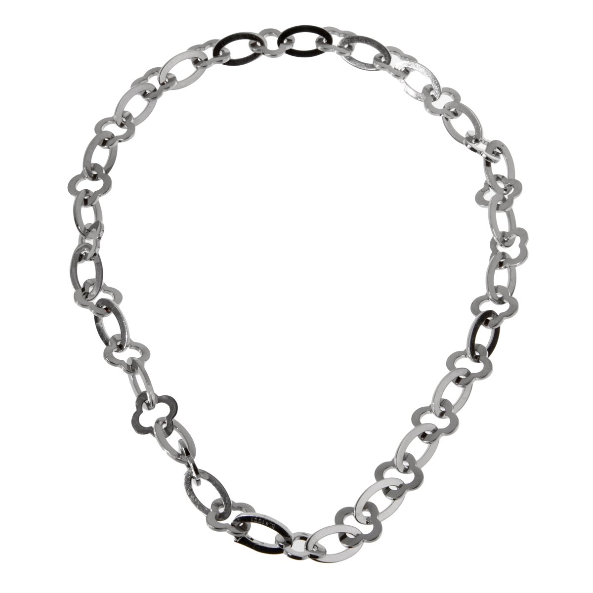 Vathtn Clthteef & Arpels White Gold Byzantine Necklace