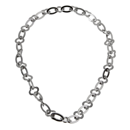 Vathtn Clthteef & Arpels White Gold Byzantine Necklace