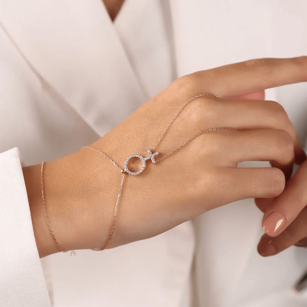 Venus Symbol Hand Chain Lesbian Body Jewelry