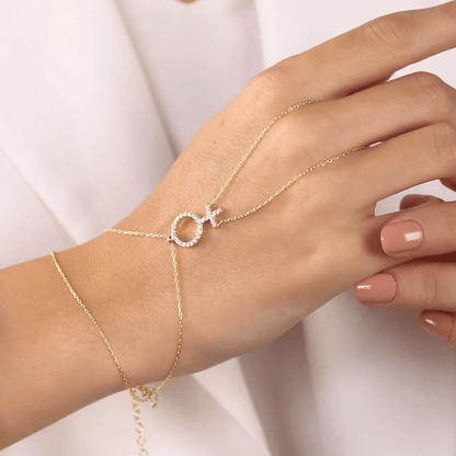 Venus Symbol Hand Chain Lesbian Body Jewelry