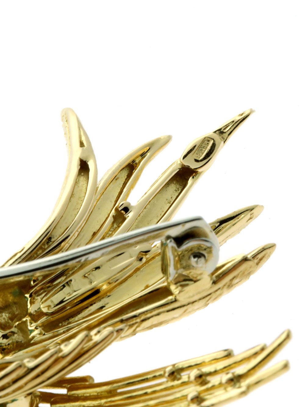 Vintage Carthttier Gold Hummingbird Brooch