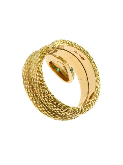 Vintage Carthttier Snake Gold Ring