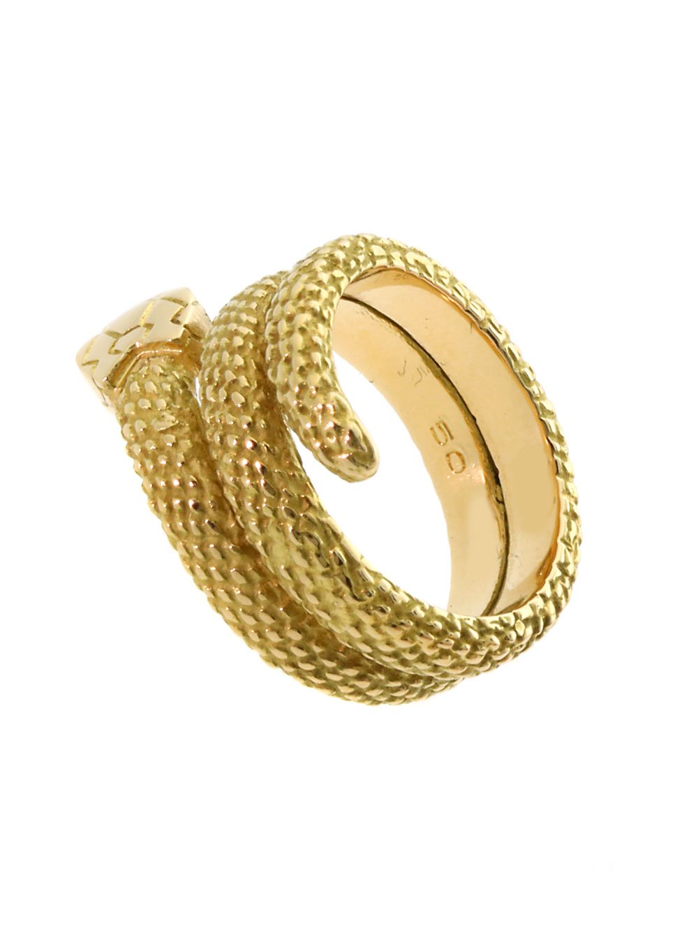 Vintage Carthttier Snake Gold Ring