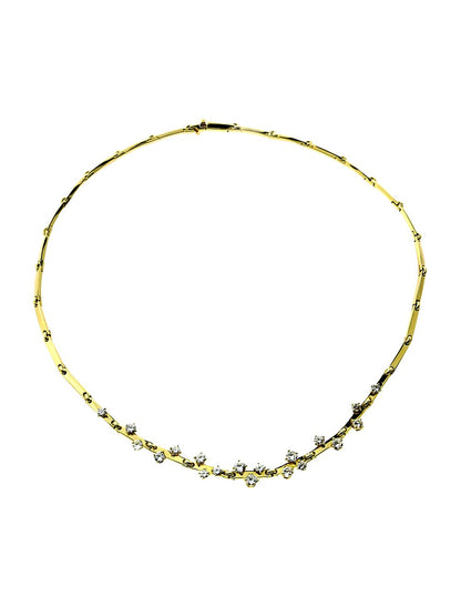 Vintage Vathtn Clthteef & Arpels Gold Diamond Necklace