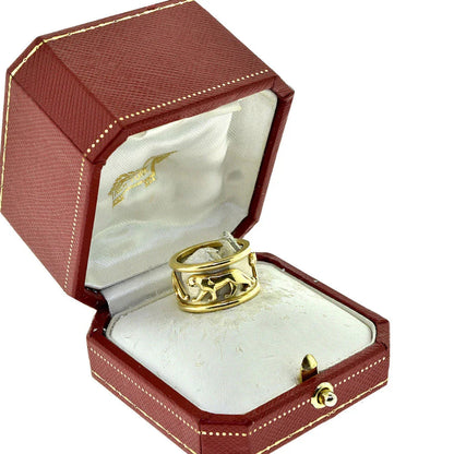 Carthttier Walking Panthere 18K Gold Ring