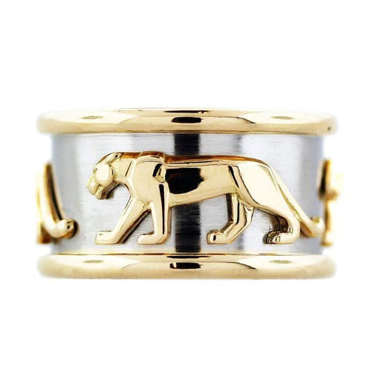 Carthttier Walking Panthere 18K Gold Ring